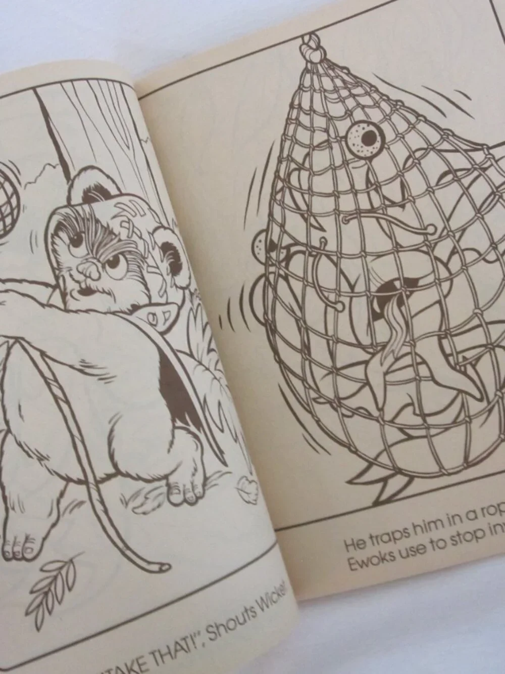 1983 Star Wars - Return of the Jedi Coloring Book: Wicket the Ewok